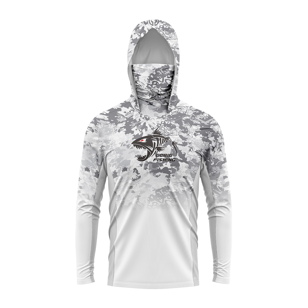 UPF50+ フード付きフィッシングシャツ 内蔵フェイスゲイ - Embellish Knit のレビューと価格