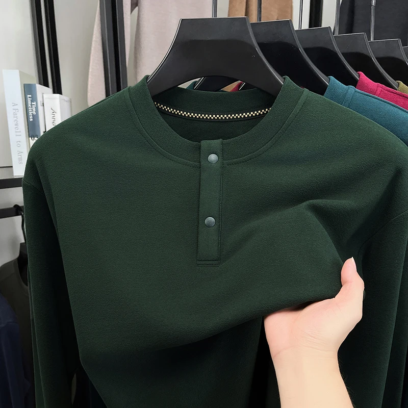 メンズ ルーズフィット ヘンリーネック プルオーバー クルー - Embellish Knit のレビューと価格