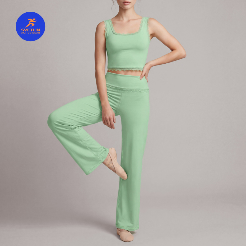 SVETLIN EU/USサイズ、高品質なスポーツヨガウェア - Elastic Lace Trim のレビューと価格