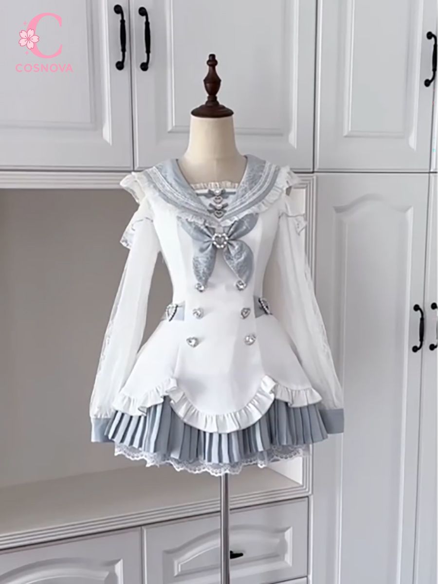 スイートロリータ風、日本のヴィンテージドレス。女性用、リボン - Elastic Lace Trim のレビューと価格