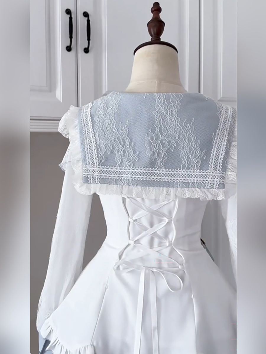 スイートロリータ風、日本のヴィンテージドレス。女性用、リボン - Elastic Lace Trim のレビューと価格